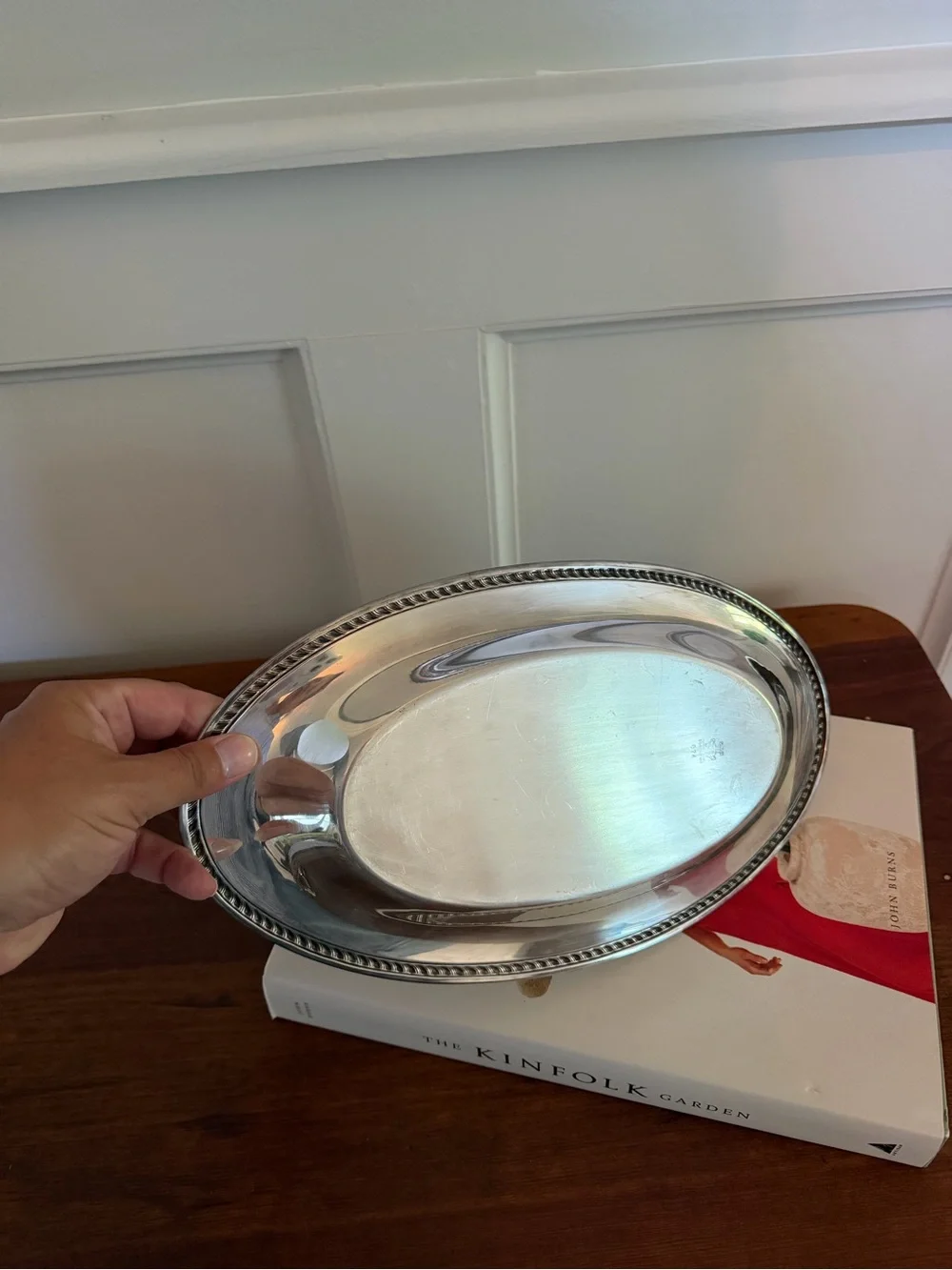 Vintage International Silver Company Silverplate Oval Tray